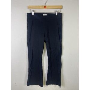 Avenue Montaigne Women's Black Leo Cropped Twill Flare Pants Size 8 $251